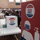 NEW YORK, NEW YORK - NOVEMBER 02: People visit a voting site at a YMCA on Election Day, November 02, 2021, in the Brooklyn borough of New York City.